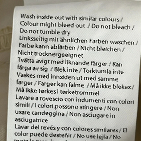 Amendi Gunnar in Light Beige Organic Cotton Pleat Front Button Fly Pants - Sz 32 - Picture 8 of 9